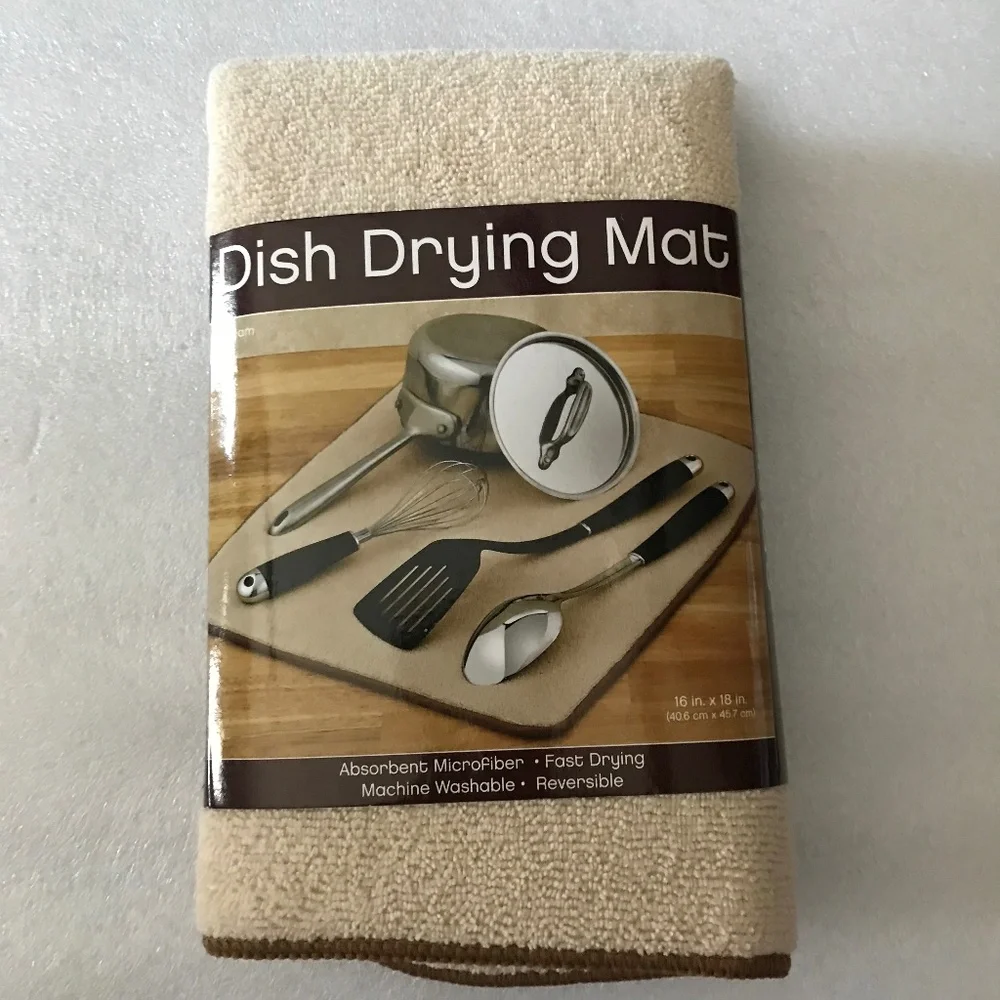 Dish Drying Mat New 16” x 18”